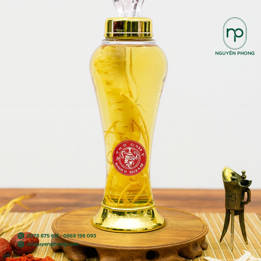In tem dán rượu sâm giá rẻ tại Hà Nội